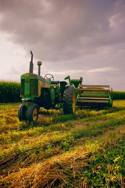Farmer working in the field